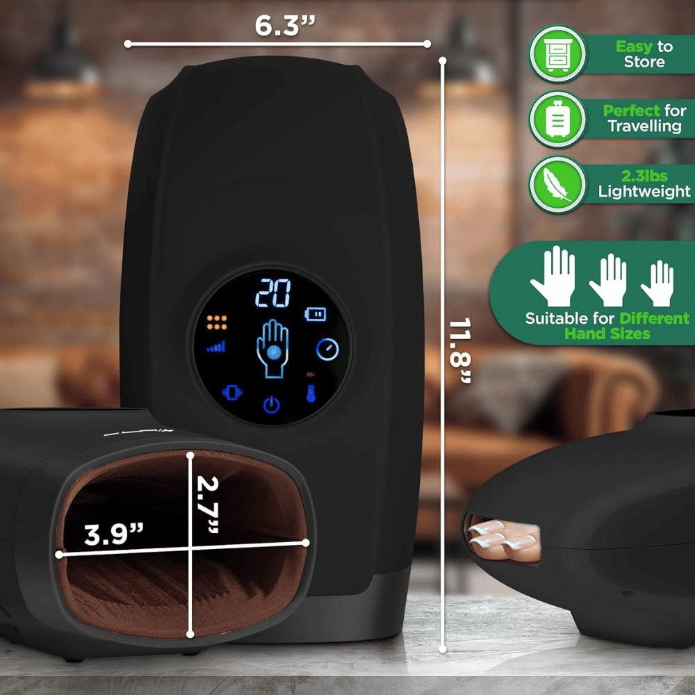 Lunix LX7 Touchscreen Electric Hand Massager