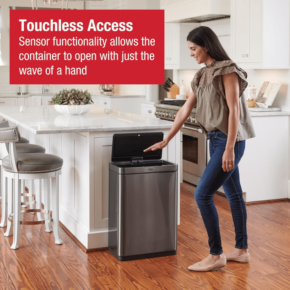 Rubbermaid Elite Stainless Steel Sensor Trash Can