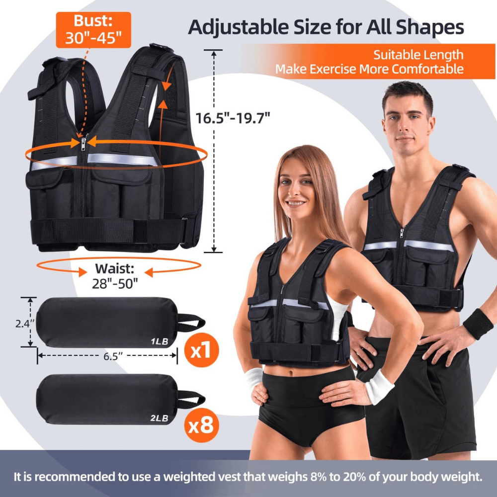 Sportneer Adjustable Weighted Vest