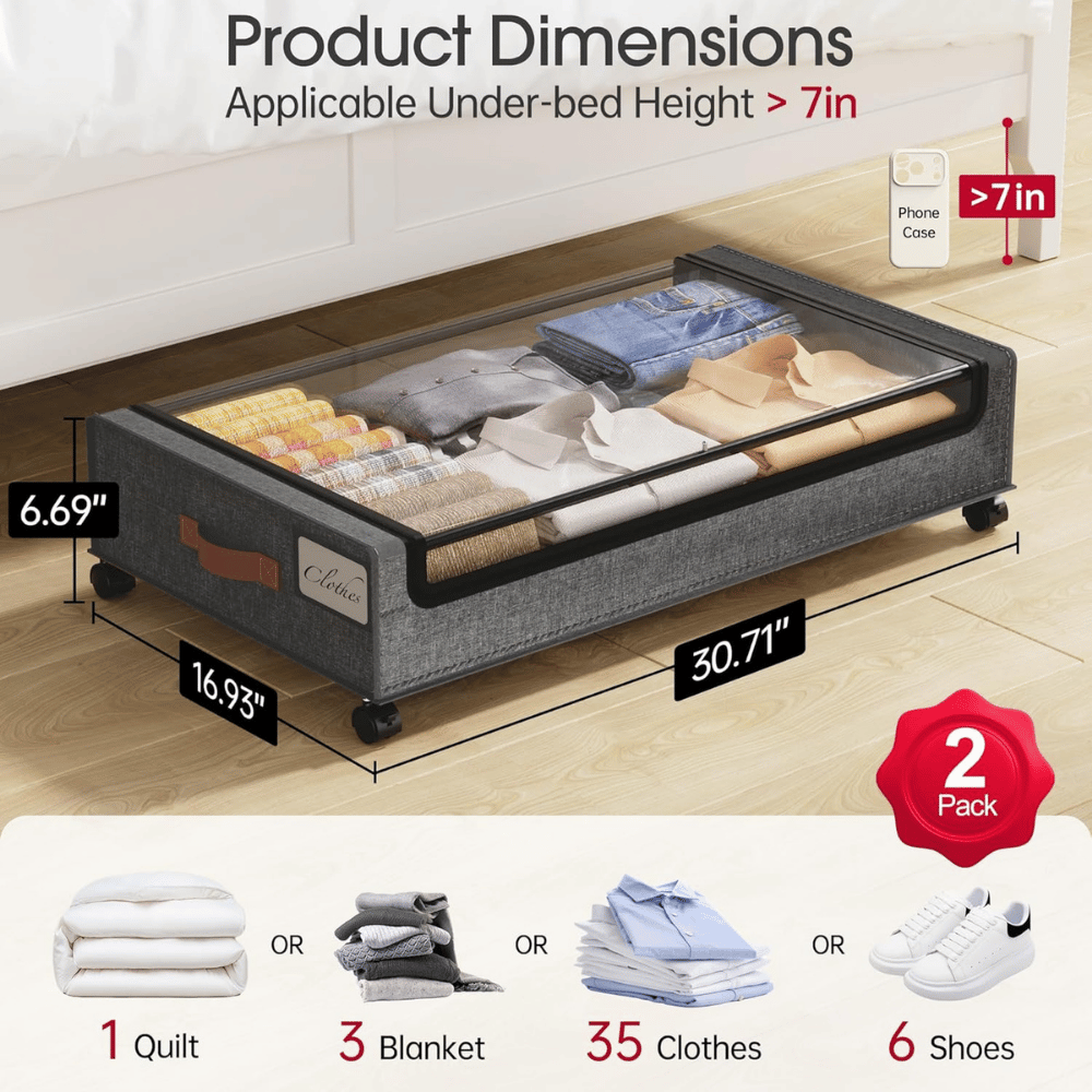 Yecaye Under Bed Storage Container