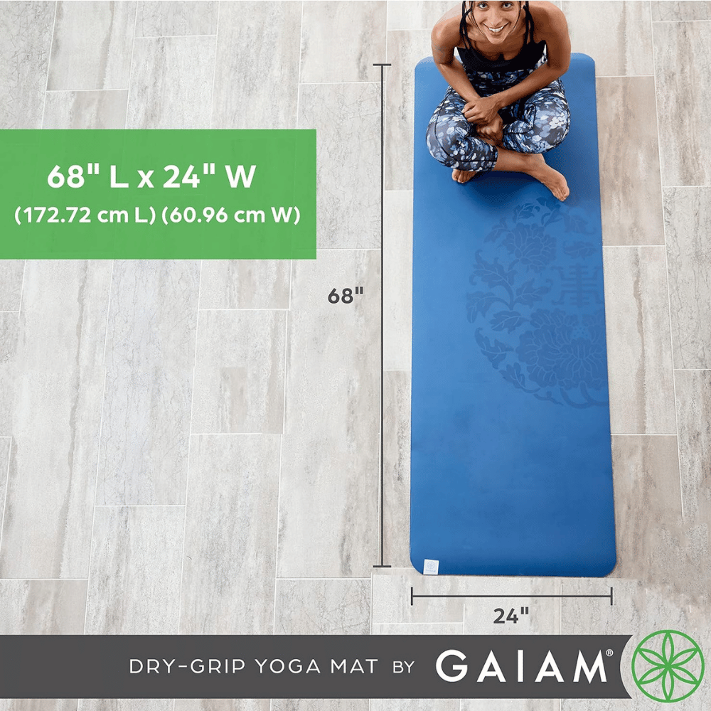 Gaiam Dry-Grip Pilates Mat