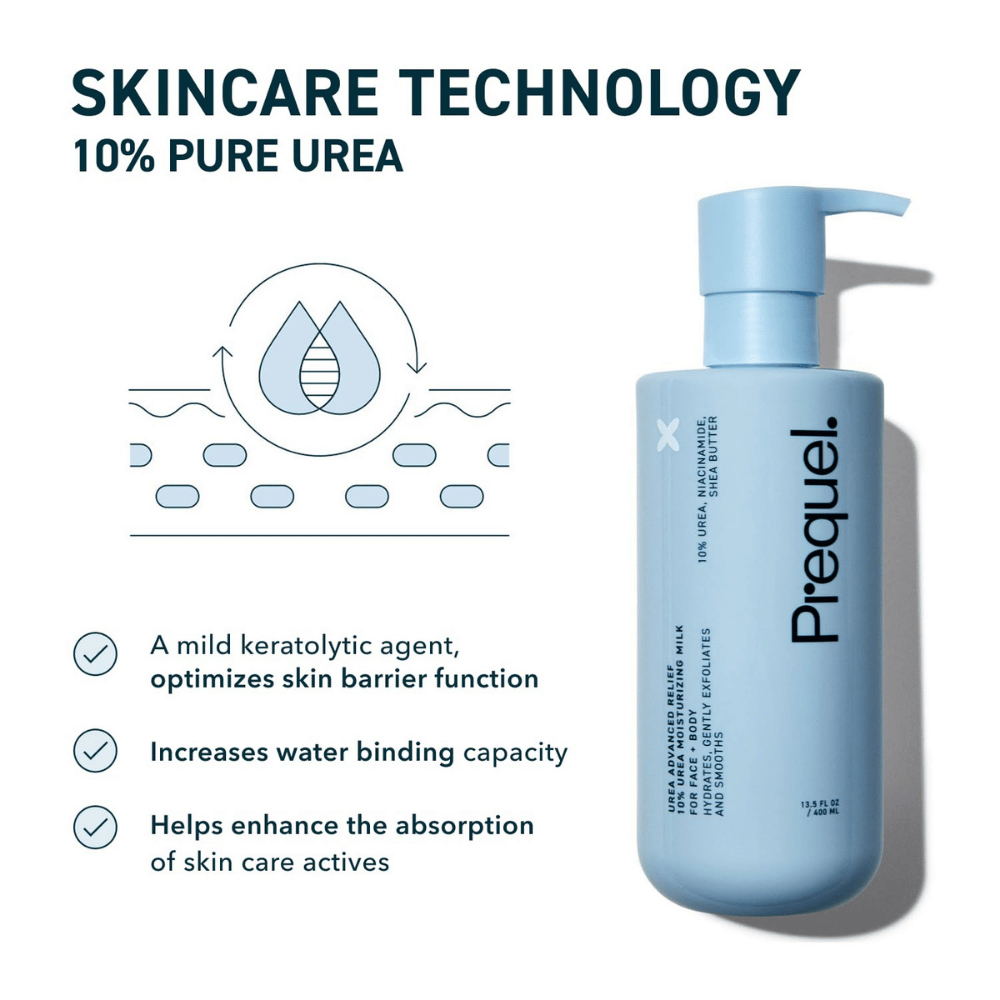Prequel Skin Urea 10% Moisturizing Lotion