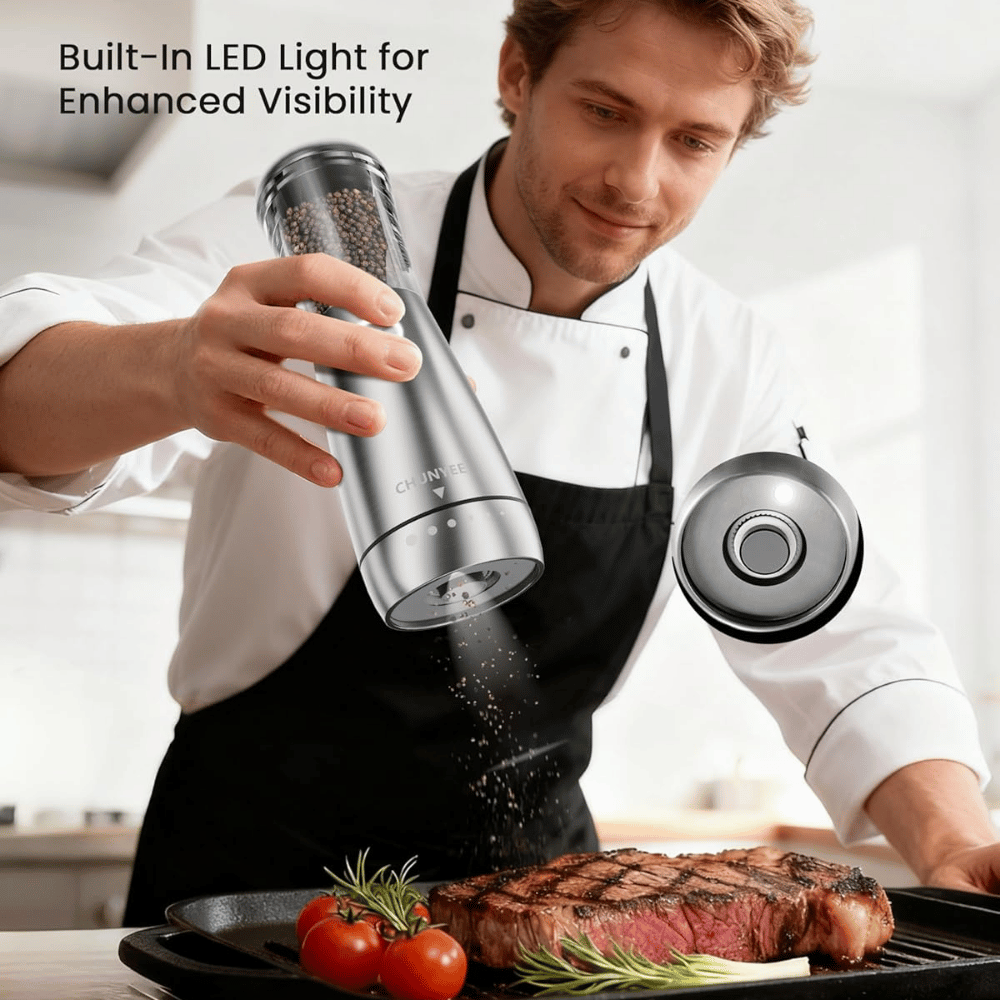 Chunyee Electric Salt and Pepper Grinder