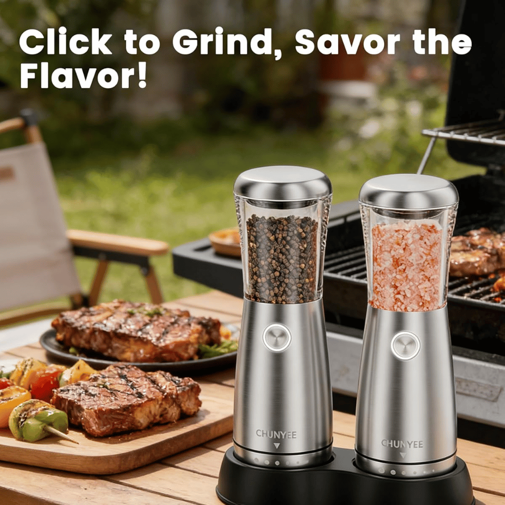Chunyee Electric Salt and Pepper Grinder