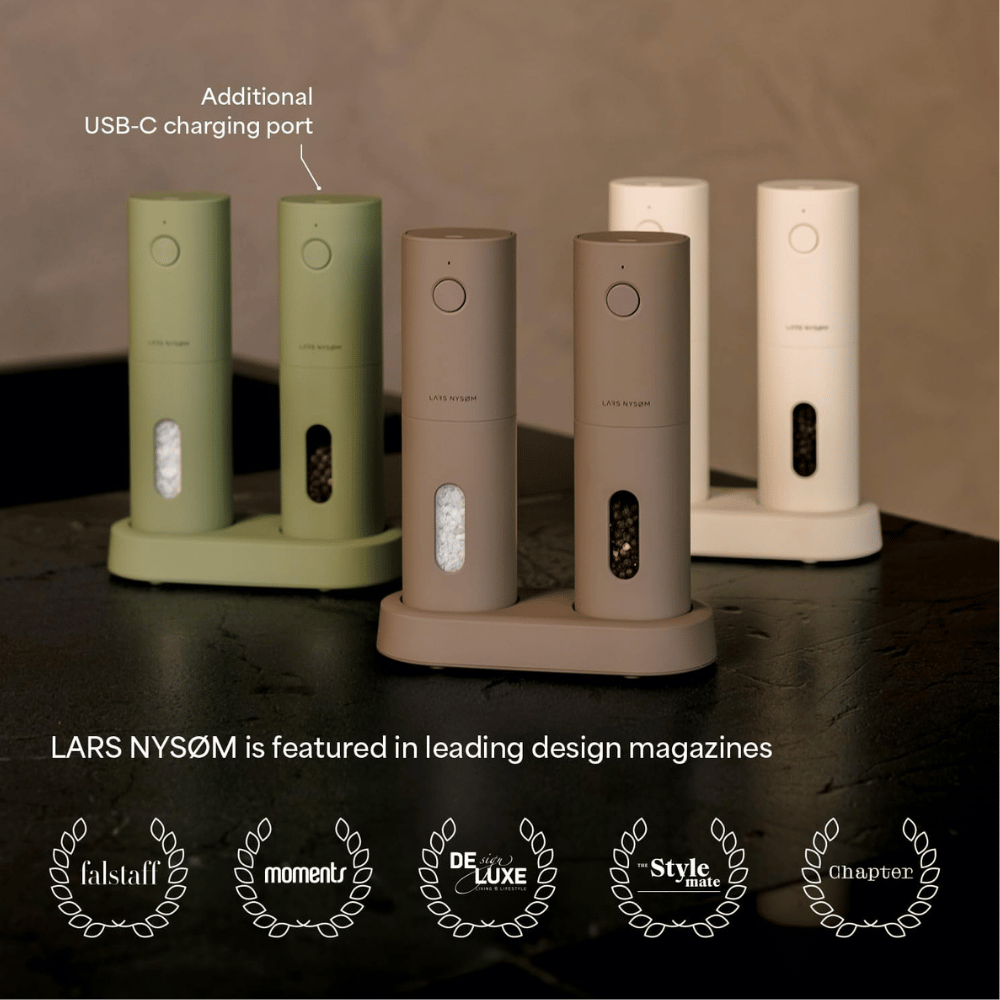 LARS NYSØM Electric Salt and Pepper Grinder