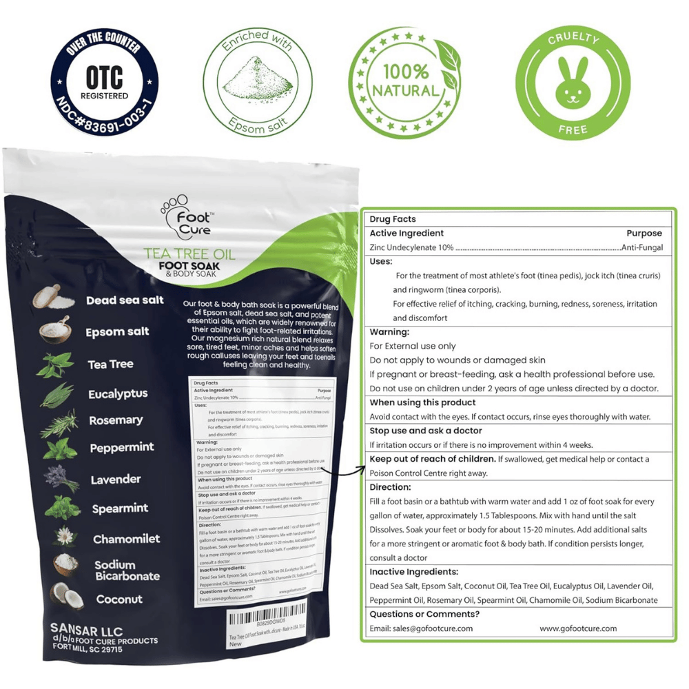 Tea Tree Oil Foot Soak with Epsom Salt
