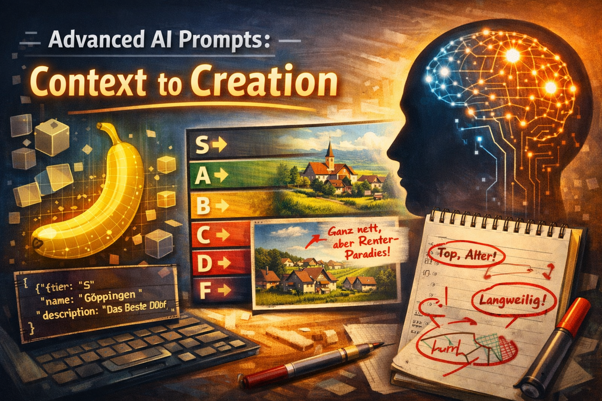 Vom Kontext zur Kreation: Warum Prompting ohne Vorarbeit Zeitverschwendung ist  (Beispiel S-F Tier List in Nano Banana) ✨🎉