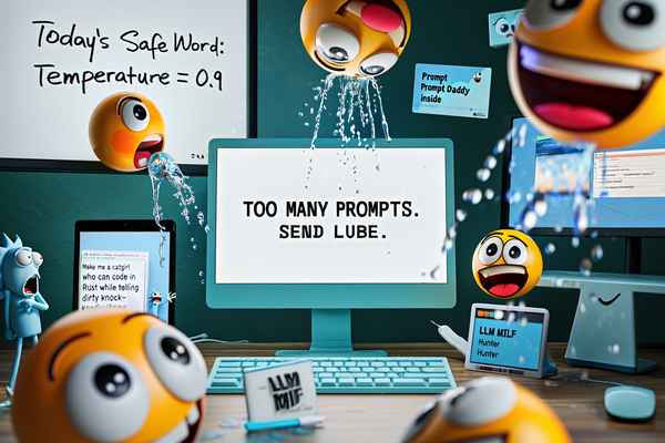 Sag nicht, du hast's nicht kommen sehen. #PromptBukkake 💦💻