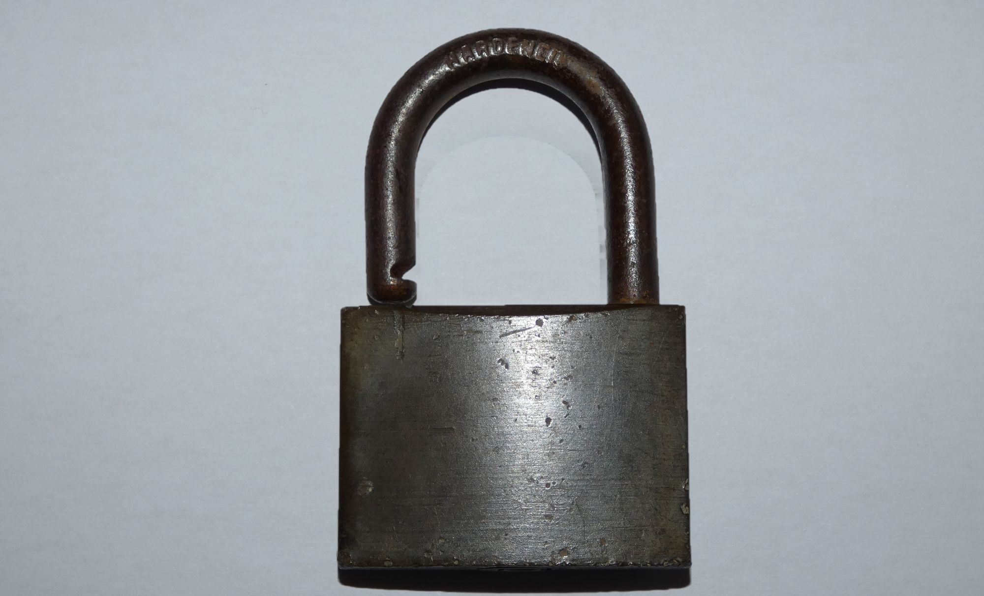 Picture of a very old padlock