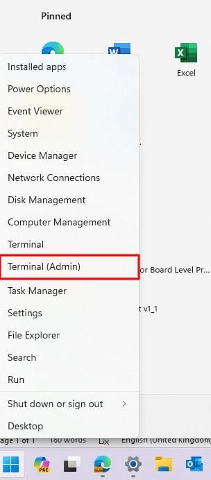Graphic showing how to find the Terminal with administrator permissions