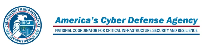 CISA crest with an eagle and the words America's cyber defense agency