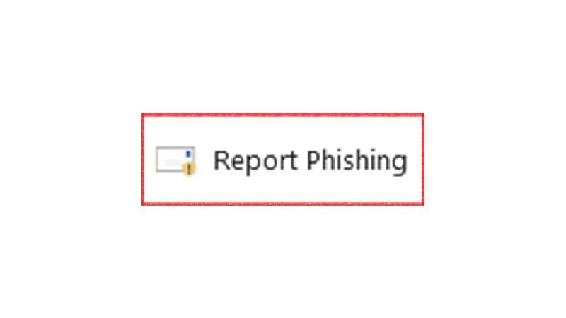 A picture of the button used to report phishing