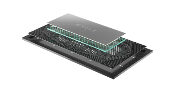 A computer circuit with a chip representing the Zuchongzhi-3