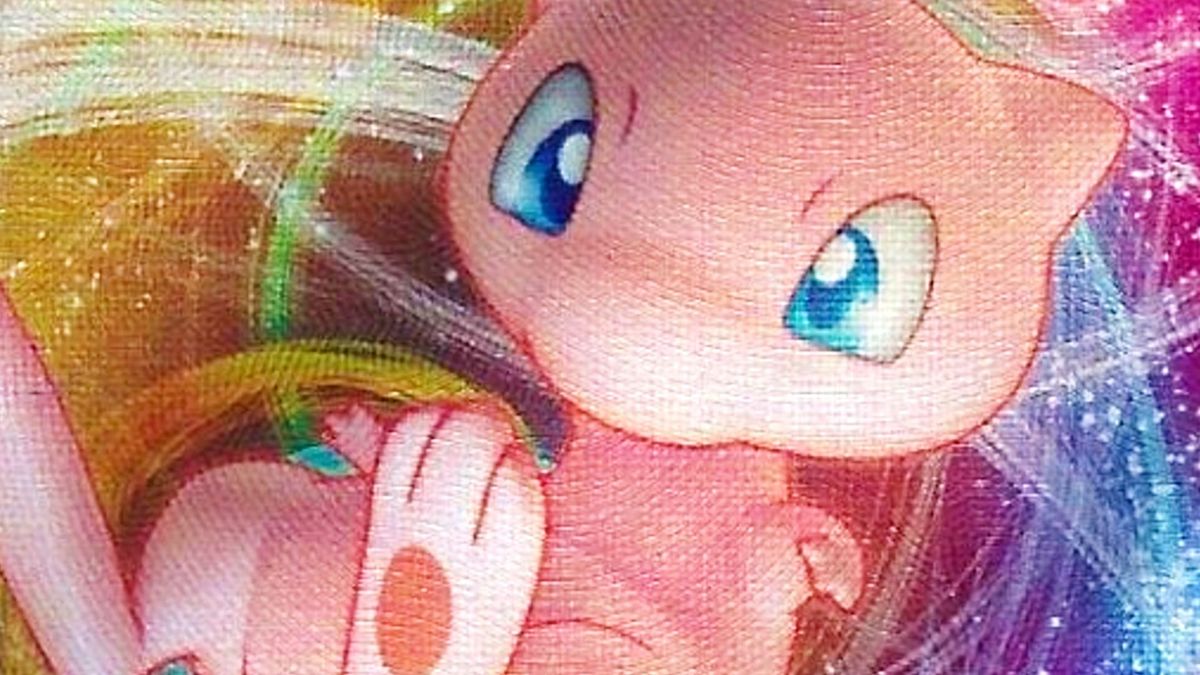 Mew VMAX Pokemon card from Pokemon Fusion Strike and Pokemon 30th Celebration sets