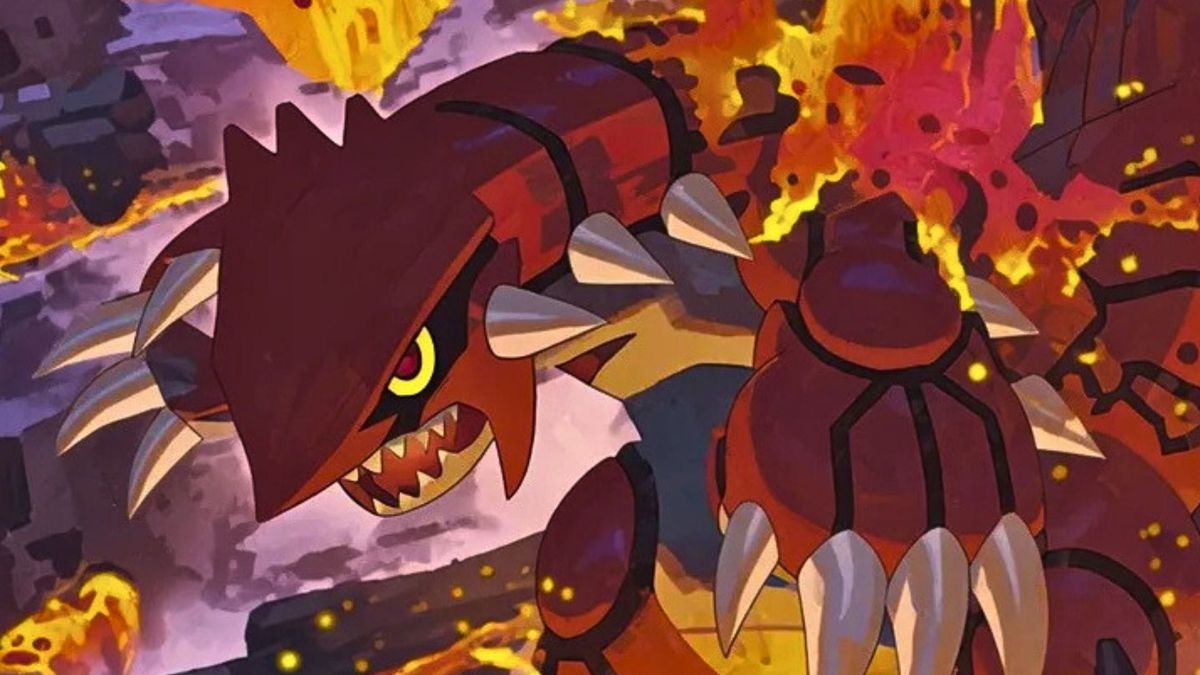 Groudon Pokémon card from Pokémon Delta Reign expansion