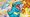 A close up artwork of a totodile Pokémon card from Pokémon First Partner Series 2