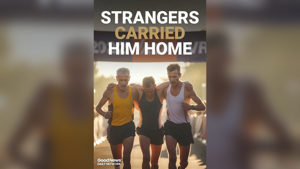Two Strangers Carried Him Home