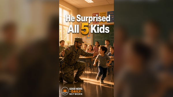 He Surprised All 5 Kids