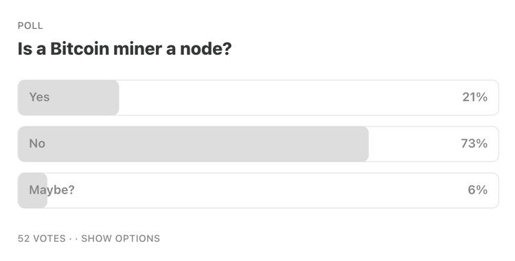 Miners vs Nodes