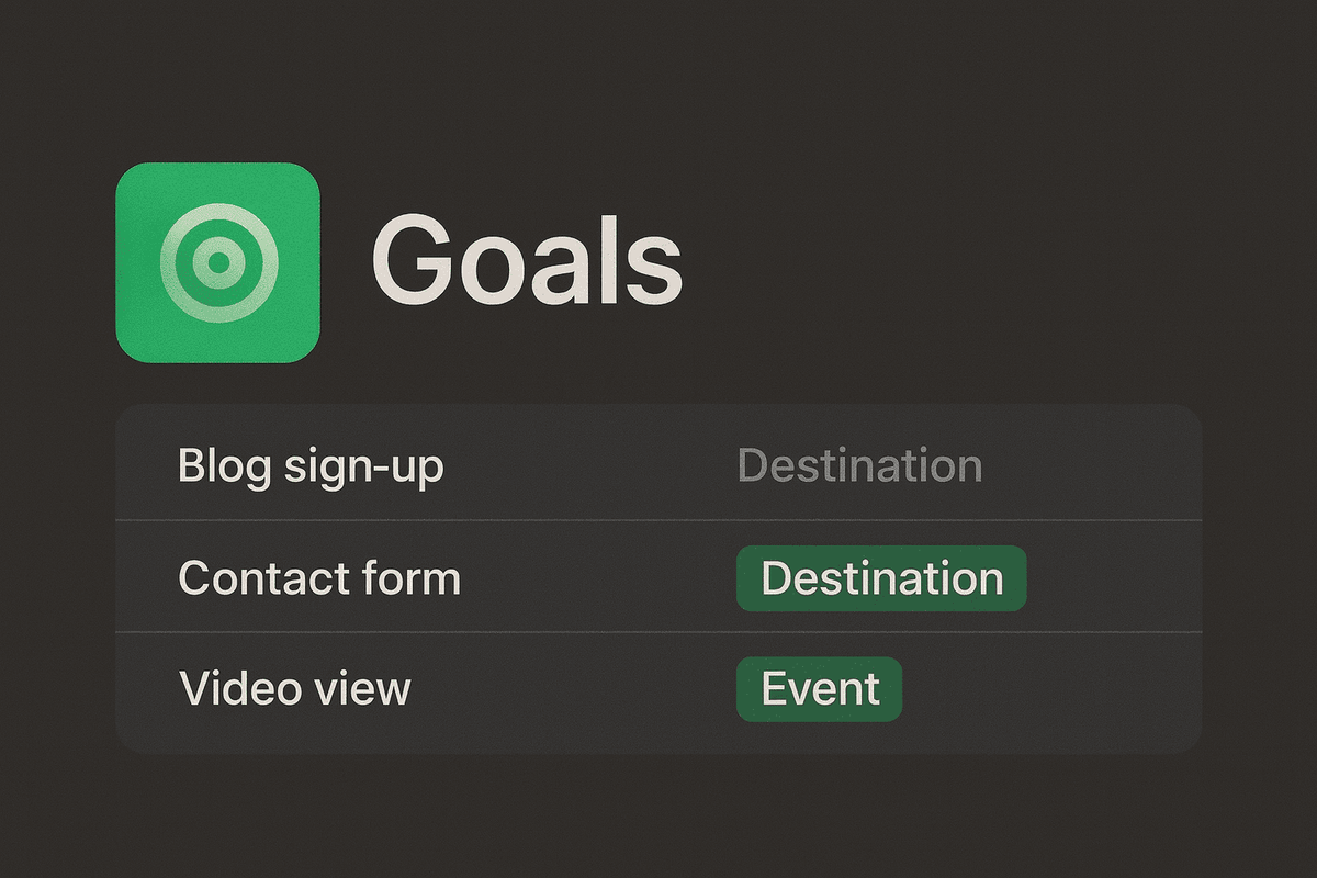 green goals with writing and text highlighted