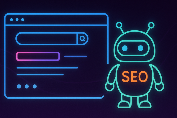 an seo minion waiting infront of webpage