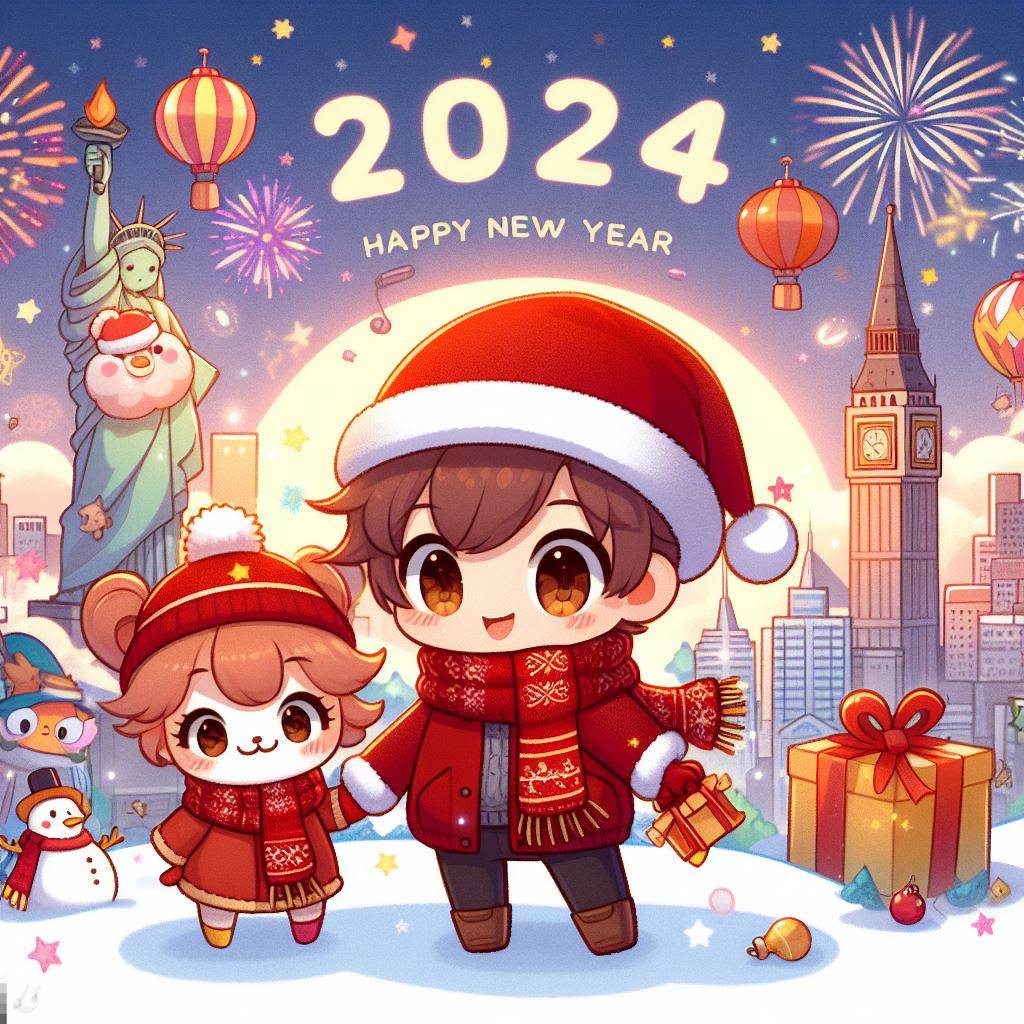 Happy New Year Sticker pack for kids