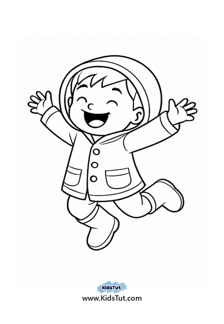 Free Rainy Day Kids Craft: Jump into the Puddle!