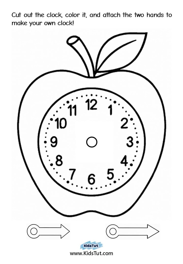 Worksheets for Kids: Fun Clock Craft to Learn Time