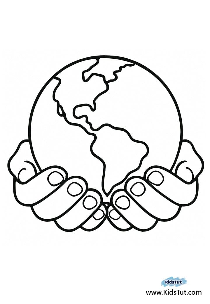 Happy Earth Day Coloring Pages for Kids