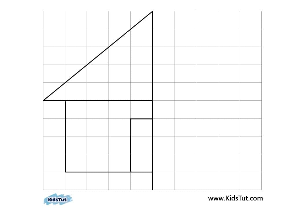 Simple Symmetry Drawing Worksheets for kids