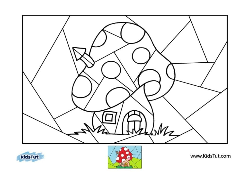 Amazing Picture puzzle coloring pages for kids