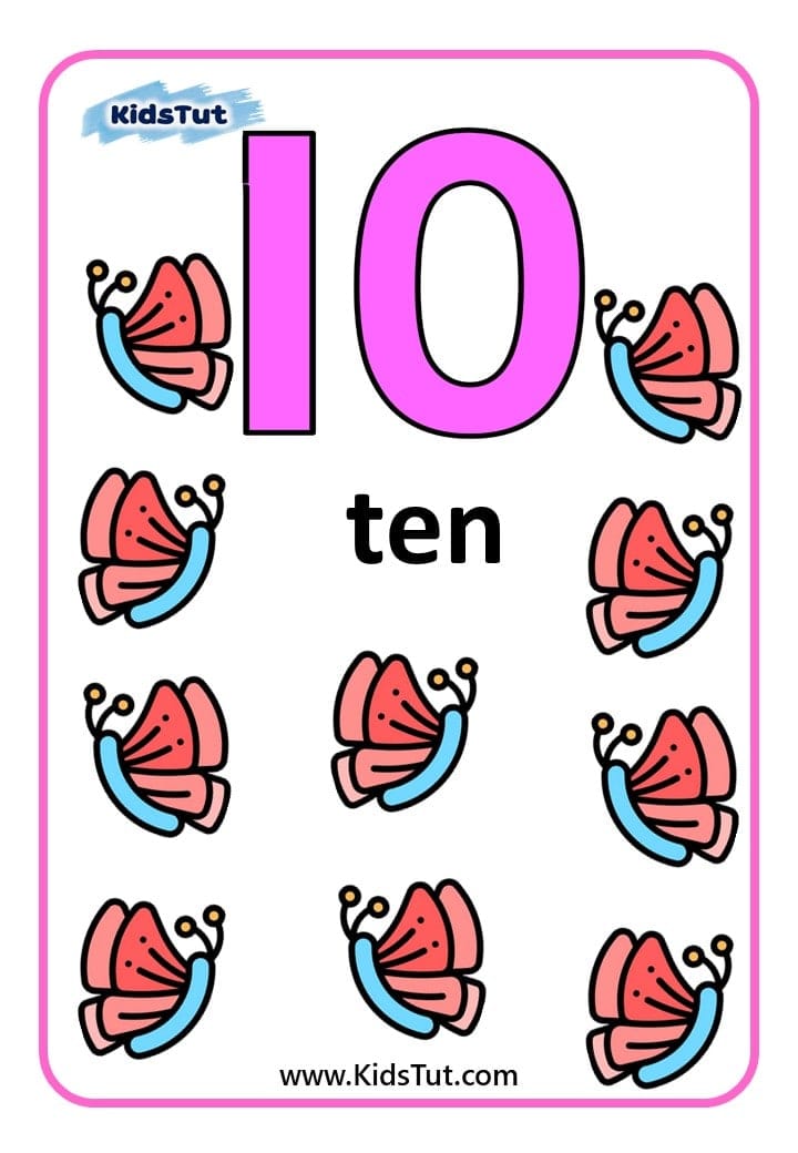 Free Printable Number Flashcards for kids