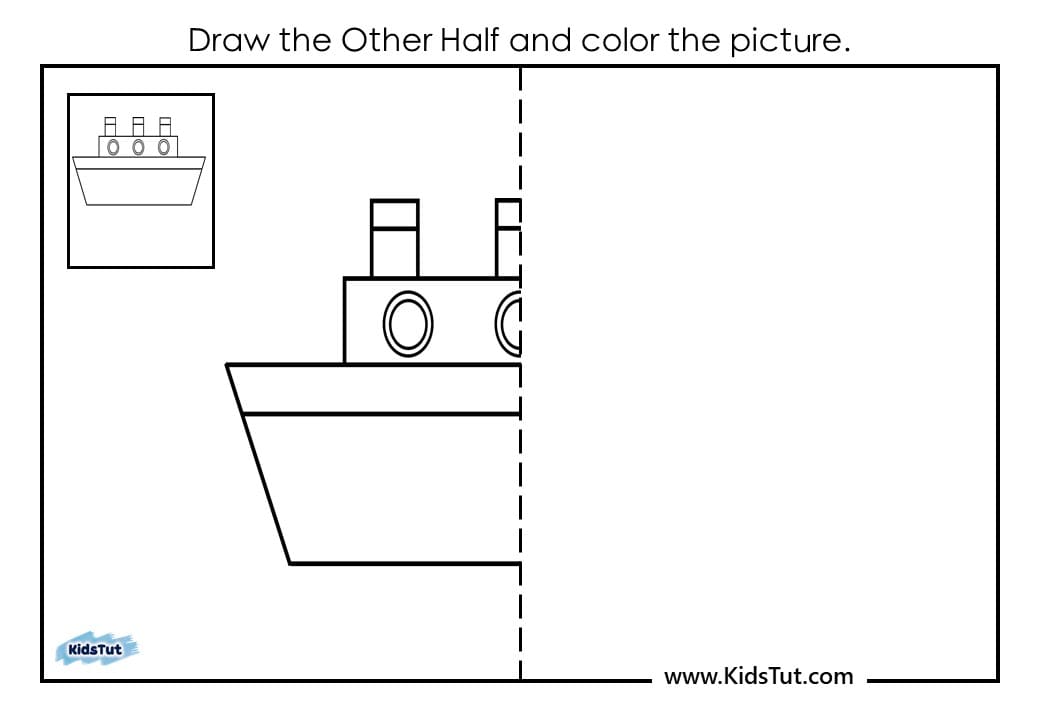 Symmetry drawing worksheets