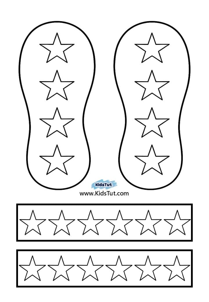 Easy Summer Crafts for kids: Summer sandles Craft