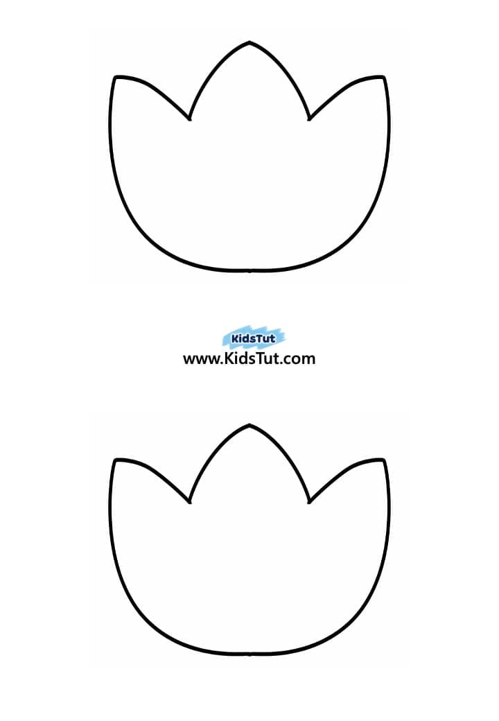 Easy colorful Torn Paper Tulip Craft for Kids