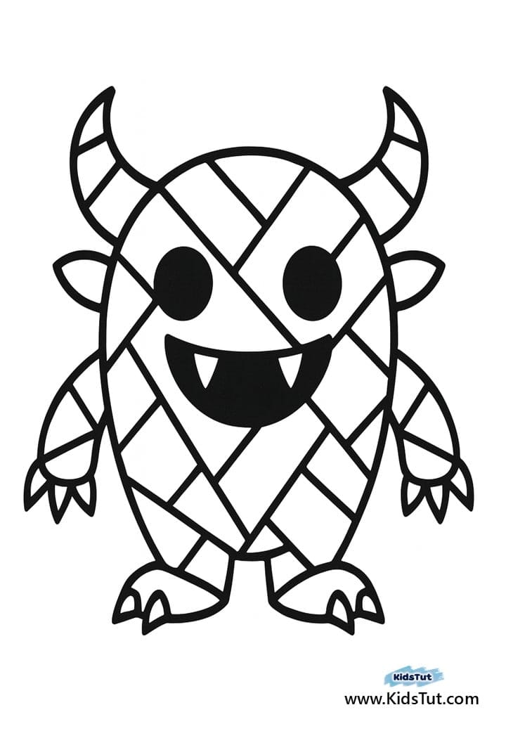 Best Mosaic Halloween Coloring Pages for Kids