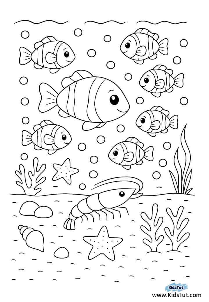Free Printable Under the Sea Coloring Pages