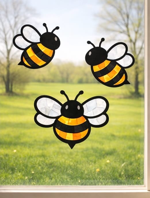 Colorful Spring Suncatcher Crafts for Kids