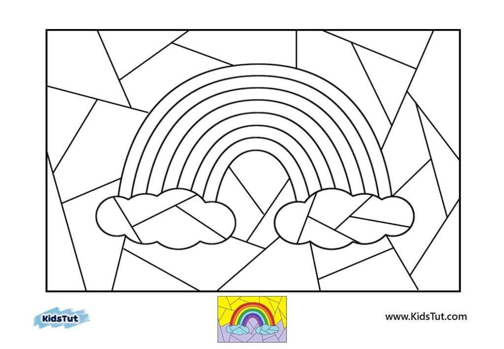 Amazing Picture puzzle coloring pages for kids