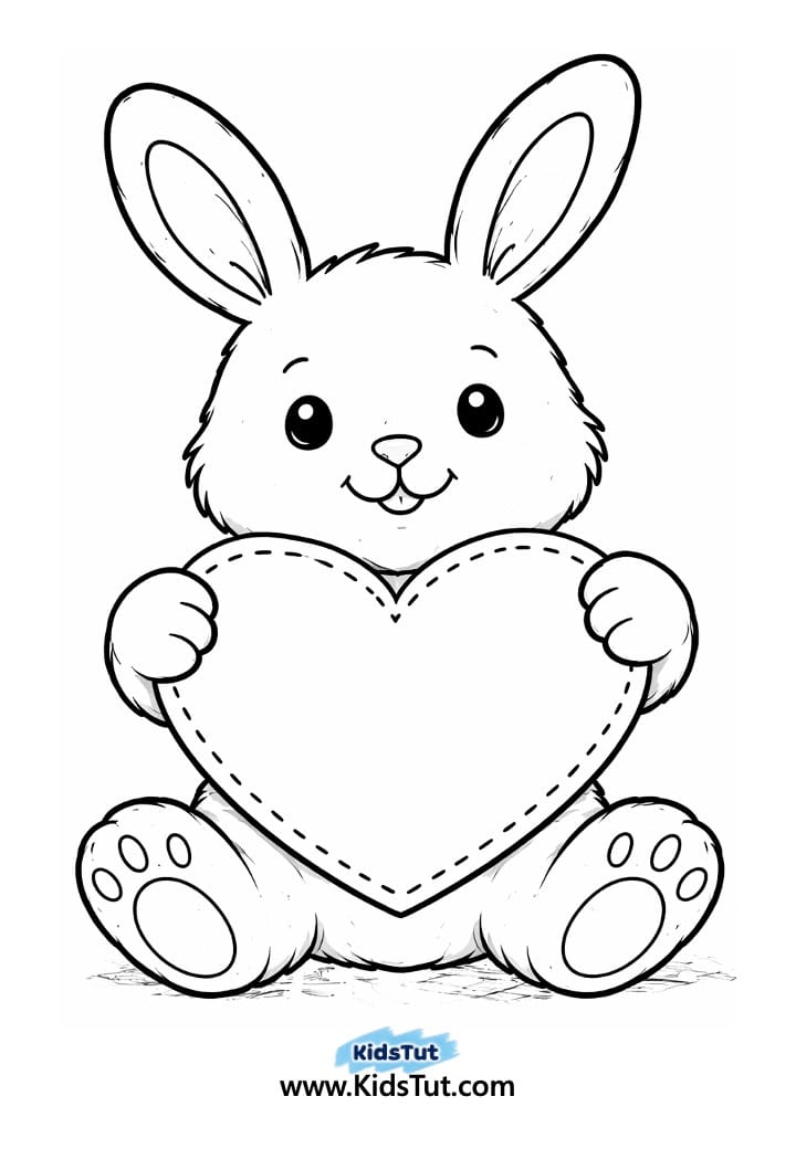 Animal Heart Craft for Kids with Torn Paper