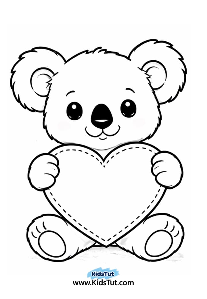 Animal Heart Craft for Kids with Torn Paper