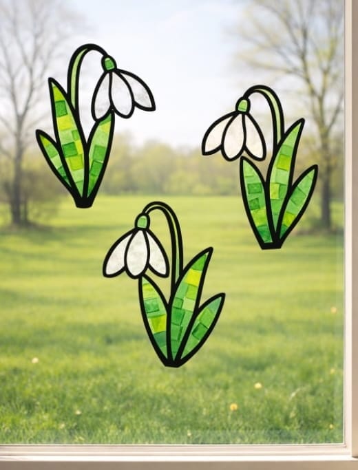 Colorful Spring Suncatcher Crafts for Kids