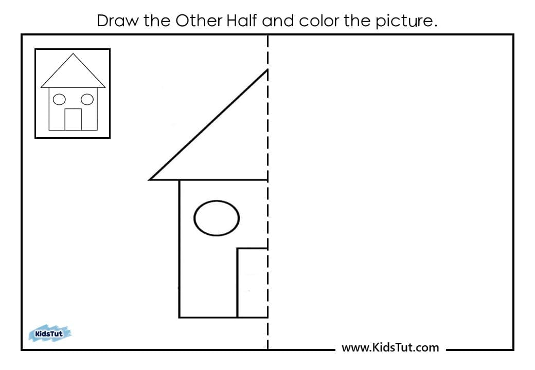 Symmetry drawing worksheets