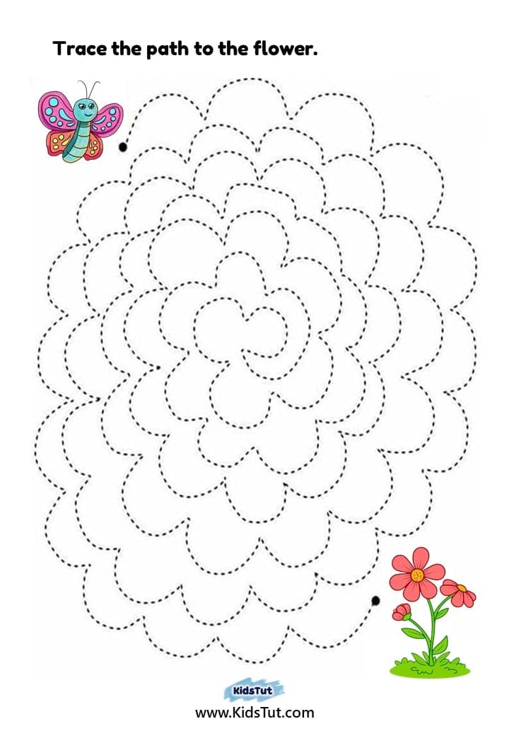 Trace the Path: Tracing Worksheets for Kids