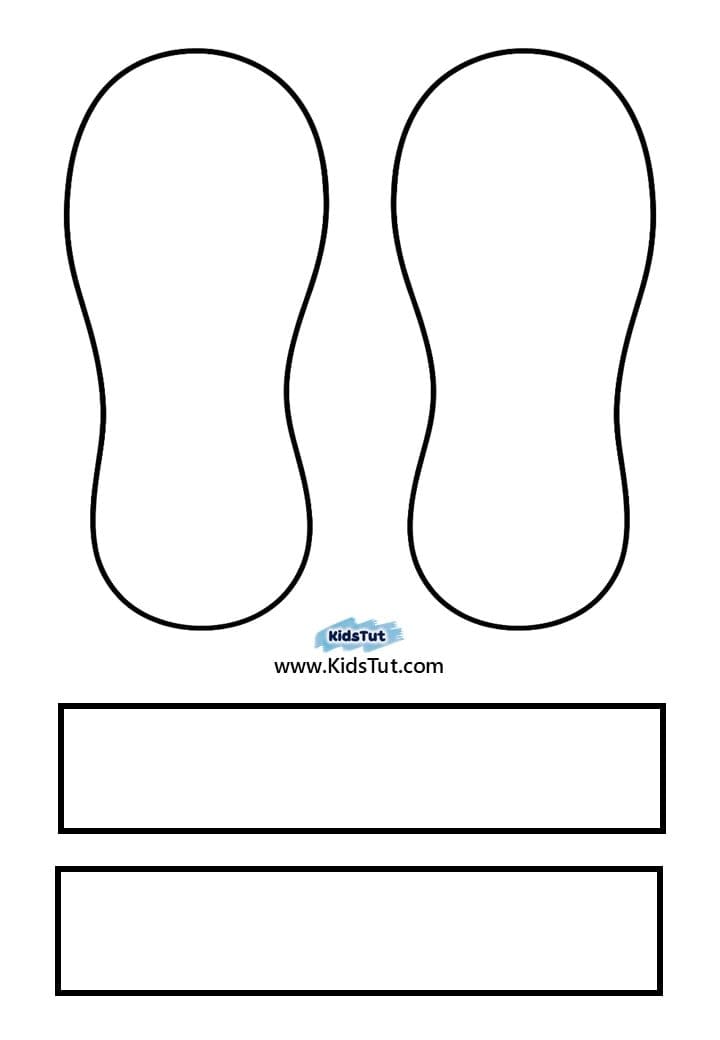 Easy Summer Crafts for kids: Summer sandles Craft