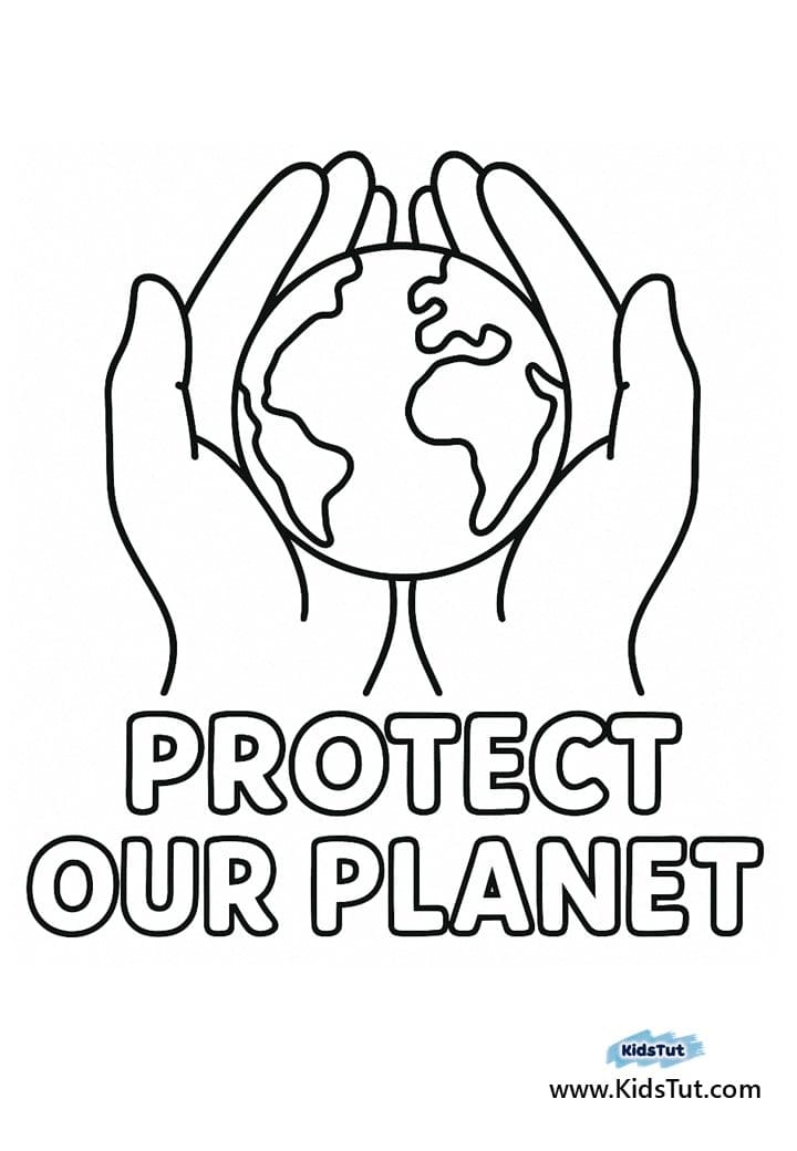 Happy Earth Day Coloring Pages for Kids
