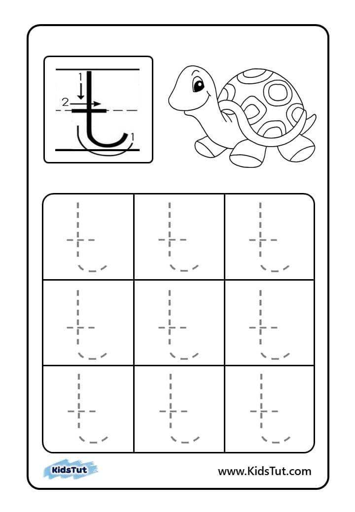 Letter tracing worksheets for kids