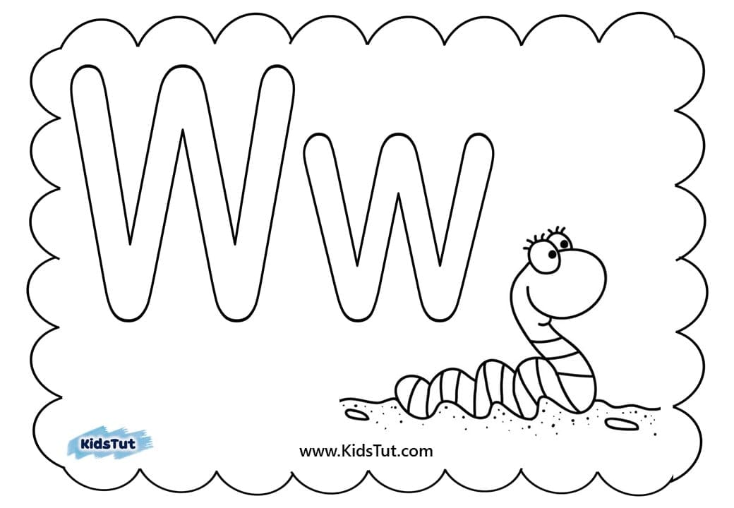 Alphabet coloring book for kids