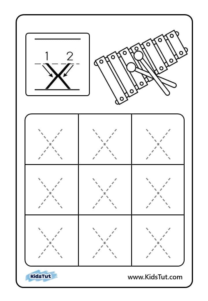 Letter tracing worksheets for kids