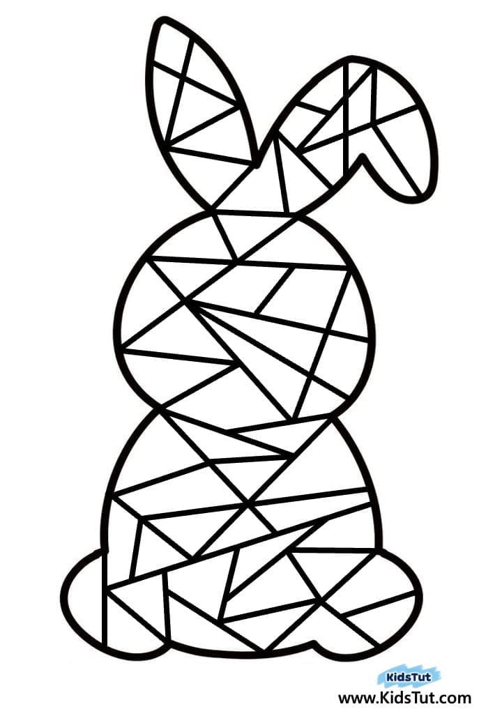Fun and Easy Easter Bunny Coloring Craft for Kids